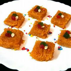 A picture of Carrot Vermicelli Halwa.