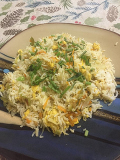 A picture of Egg fried rice.
