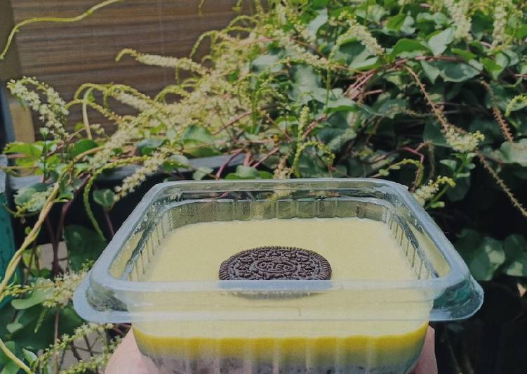Resep Puding oreo 3 lapis🍮, Bisa Manjain Lidah