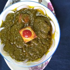 Palak paneer A picture of Palak paneer.