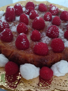 Una foto de Tarta de frambuesas
