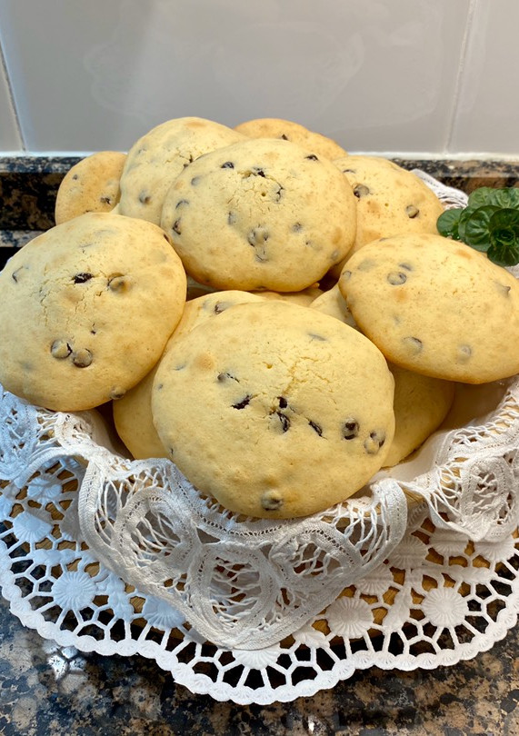 Una foto de Galletas de mantequilla con pepitas de chocolate