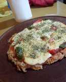 Pizza a base de zanahoria y calabaza