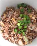 Arroz chino frito con huevo