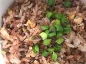 Una foto de arroz chino sin verduras