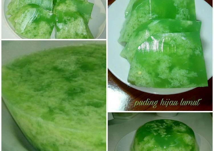 Bahan Puding hijau lumut | Langkah Membuat Puding hijau lumut Yang Enak Dan Lezat