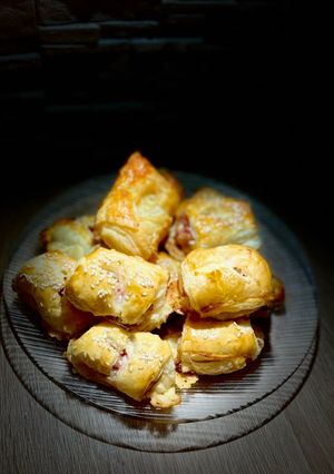 Sajtos - baconos leveles recept fotója