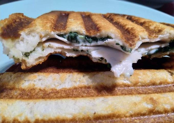 Croque épinard poulet