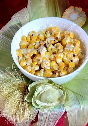 A picture of CHEESY AMERICAN CORN 🌽.