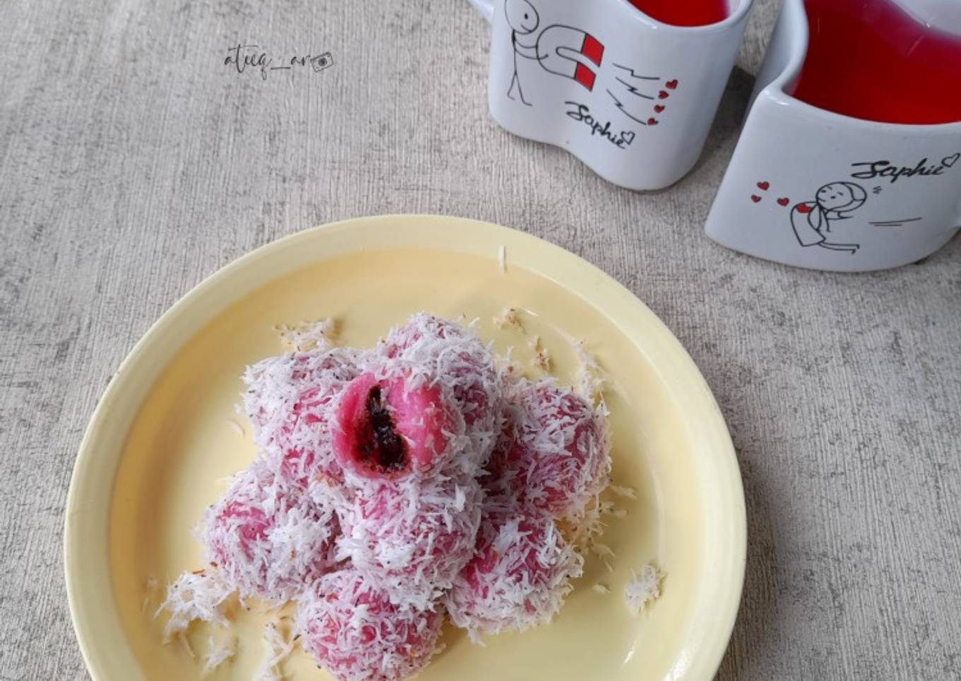 Klepon Pink Isi Coklat