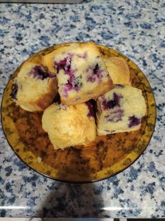 Una foto de Bizcocho de arándanos y yogurt