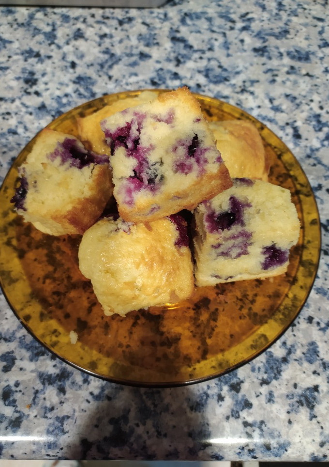Una foto de Bizcocho de arándanos y yogurt