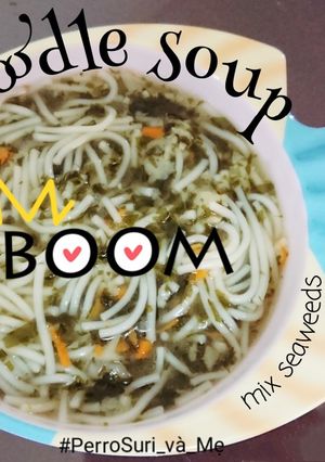 Hình của món Yellowtail catfish noodle soup - Bún cá basa rong biển.