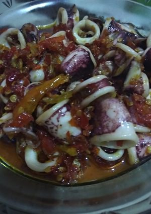 Foto resep Cumi Mercon (oseng)