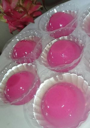 Foto resep Puding Leci Kulit Buah Naga