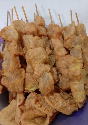 Foto resep Sate tahu telur goreng