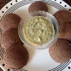 A picture of Ragi Rava Idli.