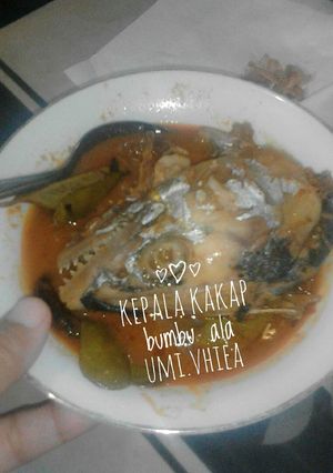 Foto resep Kepala kakap bumbu ala umi vhiea