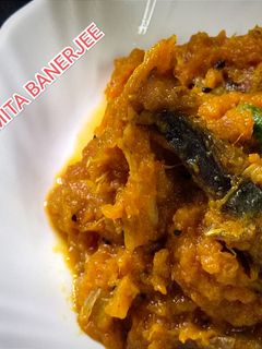 ইলিশ মাছের তেলের সাথে কুমড়ো সেদ্ধ মাখা ( Ilish macher teler sathe kumro sedho makha recipe in Benga রেসিপির প্রধান ছবি