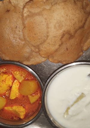 A picture of Vrat ki thali.