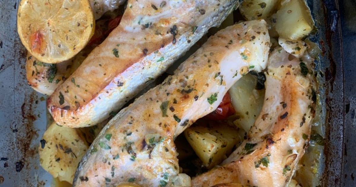 Saumon pomme de terre au four de Yasmine Christèle - Cookpad