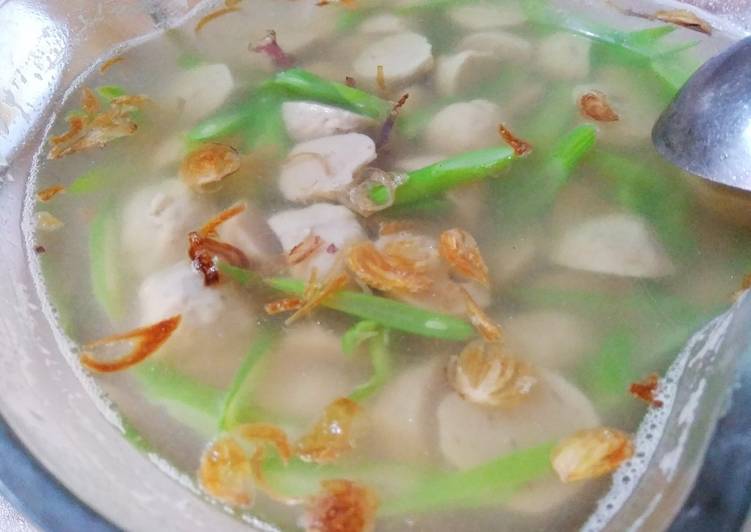 Sop Bakso Buncis Rumahan Sederhana Lezat