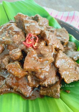 Foto resep Semur hati sapi pedas