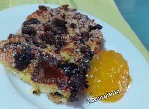Foto di Pane raffermo con uova, latte, cioccolato e cannella