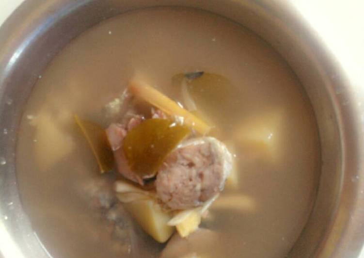 Sup ikan kambolo sarai(bhsa minang)