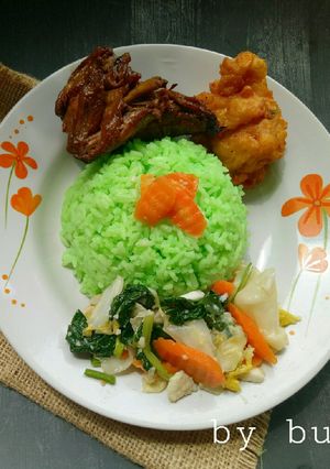 Foto resep Nasi hulk "si hijau" (3 in 1)