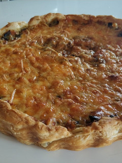 Una foto de Pastel de verduras y queso