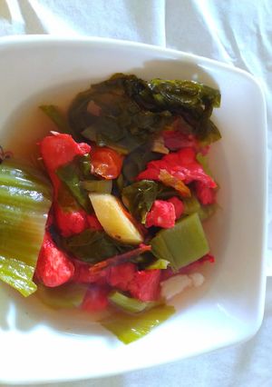 Foto resep Sop Ayam Angkak Sawi asin