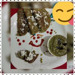 A picture of Moong Dal chilla.