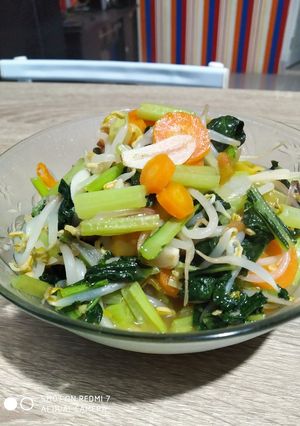 Foto resep Tumis sawi warna warni
