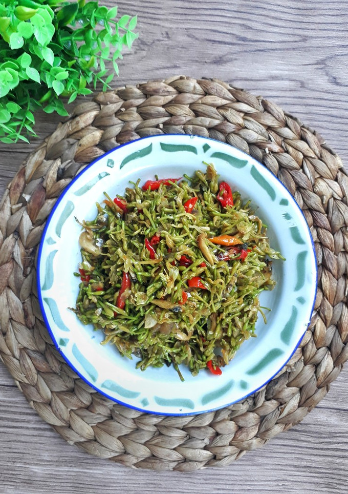 Foto resep Tumis Bunga Pepaya Teri (tips agar tdk pait)