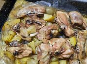 Una foto de aderezos para pollo al horno