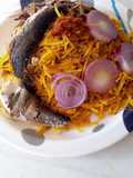 Abacha and Roasted fish
