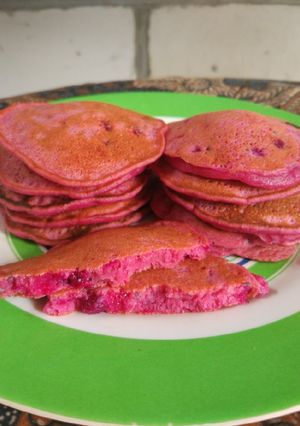 Foto resep Pancake buah naga