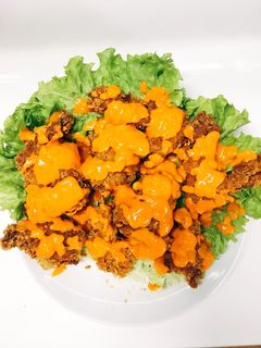 Hình của món Gà sốt phomai cay.