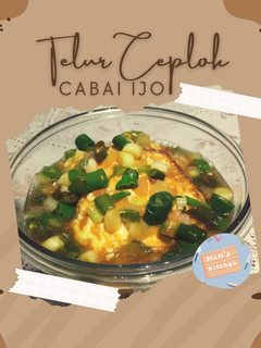 Foto resep Telur Ceplok Cabai Ijo