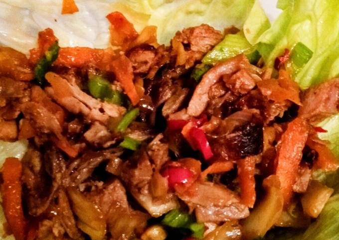 Recipe of Ultimate Leftover Duck San Choy Bau