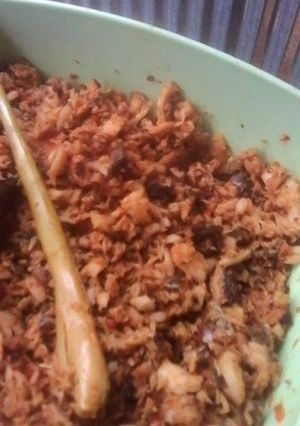Foto resep tongkol suwir