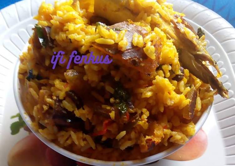 Recipe of Super Quick Homemade Palm oil native jollof rice