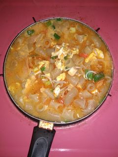 Foto resep Seblak makaroni kuah pedas