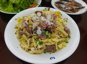 Hình của món Măng tươi xào thịt bò.