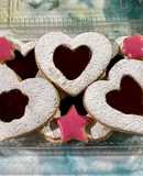 Galletas rellenas de mermelada