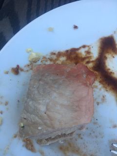 A picture of Stuffed baked pork chops.