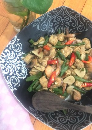 Foto resep Tumis Kacang Tempe Udang