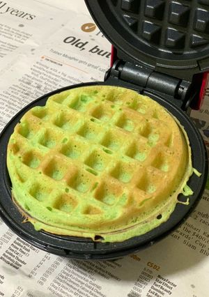A picture of Pandan Waffle.