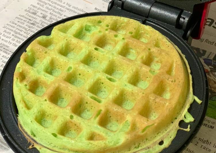 Recipe of Any Night Of The Week Pandan Waffle